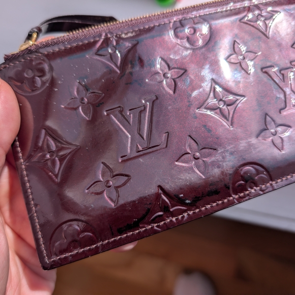 Louis Vuitton Amarante Monogram Vernis Zippered Insert Pochette Felicie - Picture 6 of 9